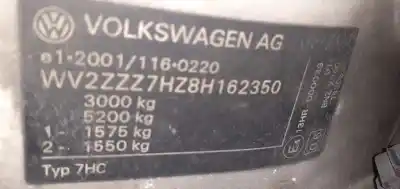 Утилизация автомобиля volkswagen                                         t5 transporter (7e)                                                                                                                                                                                                                                        kombi                                                                                                                                                                                                                                                      года 2008 питание 