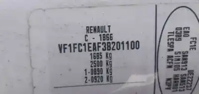 Утилизация автомобиля renault kangoo (f/kc0) authentique года 2007 питание 9k9 v7