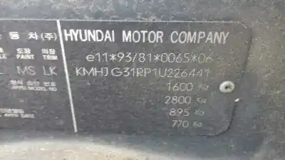 Scrapping Vehicle hyundai coupe (rd) 1.6 16v cat of the year 2000 powered 4ed