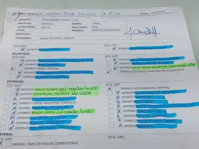 Veículo de Sucata volkswagen touran (1t3) 2.0 tdi do ano 2013 alimentado cfhc