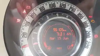 Veicolo di demolizione fiat 500 cabrio (150) pop dell'anno 2012 alimentato 169a4000