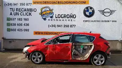 Scrapping Vehicle opel astra j gtc 2.0 16v cdti of the year 2012 powered a20dth