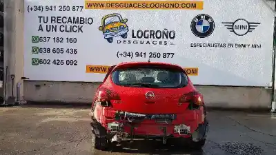 Scrapping Vehicle opel astra j gtc 2.0 16v cdti of the year 2012 powered a20dth