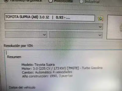 Hurda Aracı toyota supra (a70) toyota supra mk3 turbo yılın 1989 güçlü 7mgteu