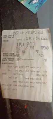 Scrapping Vehicle volkswagen golf v berlina (1k1) conceptline (e) of the year 2004 powered bru