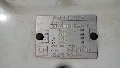 Véhicule à la ferraille fiat i doblò (223) cargo 182b9000 de l'année 2006 alimenté 182b9000