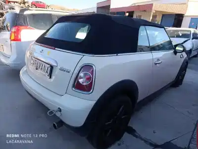 Scrapping Vehicle bmw mini cabrio (r57) cooper of the year 2011 powered n16b16a