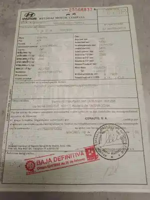 Verschrottungsfahrzeug hyundai atos prime (mx) gls des jahres 2001 angetrieben g4hc