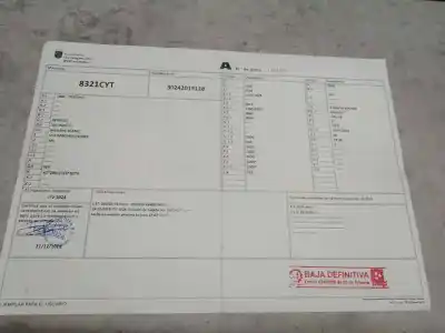 Здавання транспортного засобу renault scenic ii (jm) f9q812 року 0 потужний f9q812