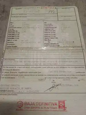 Sloopvoertuig fiat i doblò (119) 223a6000 van het jaar 0 aangedreven 223a6000