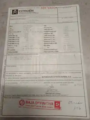 Утилизация автомобиля citroen c3 8hz года 0 питание 8hz