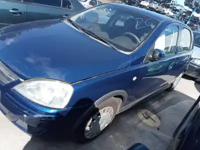 Scrapping Vehicle opel corsa c blue line of the year 2003 powered z12xe