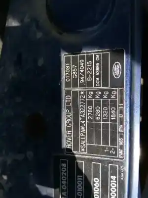 Sloopvoertuig land rover range rover (lp) 4.6 van het jaar 1994 aangedreven 