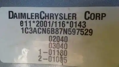 Sloopvoertuig chrysler sebring berlina 2.0 touring van het jaar 2007 aangedreven tbhp