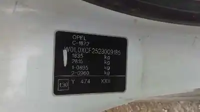 Scrapping Vehicle opel combo cargo of the year 2001 powered y17dt