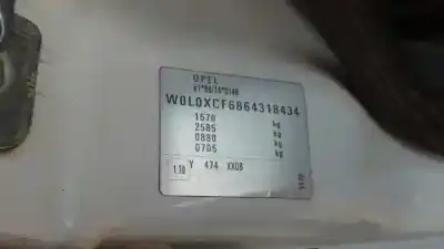 Scrapping Vehicle opel corsa c essentia of the year 2006 powered z13dt