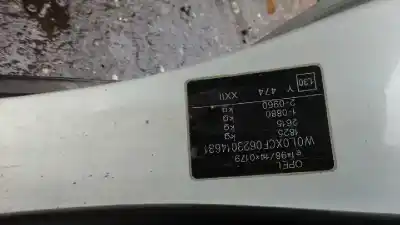 Scrapping Vehicle opel combo tour of the year 2002 powered y17dtl