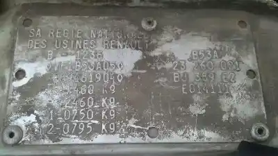 Veículo de Sucata renault 19 hatchback (b/c53) europa do ano 1993 alimentado 