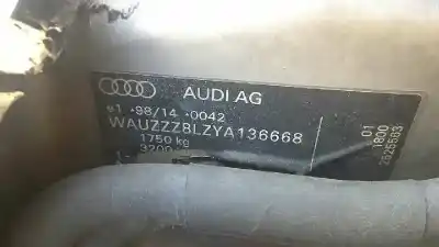 Veicolo di demolizione audi a3 (8l) 1.9 tdi dell'anno 2000 alimentato ahf