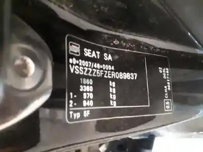 Scrapping Vehicle seat leon st (5f8) reference of the year 2014 powered clh