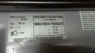 Scrapping Vehicle smart cabrio pulse of the year 2000 powered 