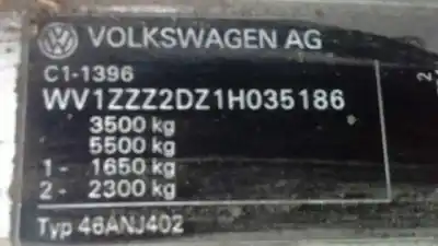 Scrapping Vehicle volkswagen lt caja abierta (mod. 1997) 2.5 tdi of the year 2001 powered anj