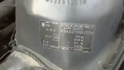 Veículo de Sucata bmw serie 3 berlina (e46) 320d do ano 2004 alimentado 20 4d 4