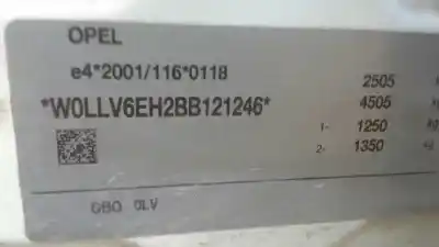 Veicolo di demolizione opel antara 2.2 cdti cat (a 22 dm / lnq) dell'anno 2012 alimentato z22d1