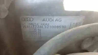 Утилизация автомобиля audi a3 (8l) 1.8 20v turbo года 2002 питание aum