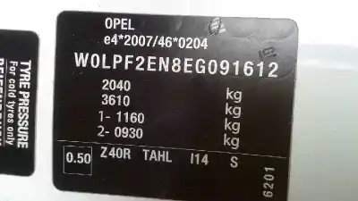 Veículo de Sucata opel astra j gtc sportive do ano 2014 alimentado a20dth