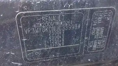 Scrapping Vehicle renault koleos expression of the year 2011 powered m9r856