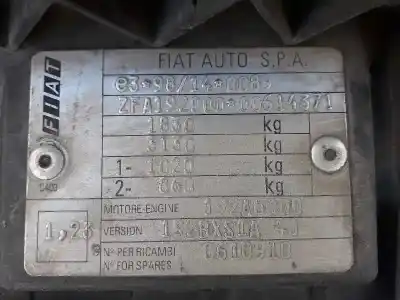 Утилизация автомобиля fiat stilo multi wagon (192_) 1.9 d multijet года 2006 питание 192a8.000