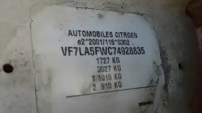 Vehicul casat citroen c4 coupe vts al anului 2008 alimentat 5fwep6