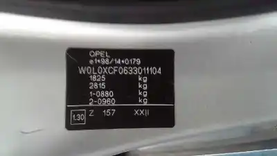 Veículo de Sucata opel combo familiar do ano 2002 alimentado y17dt