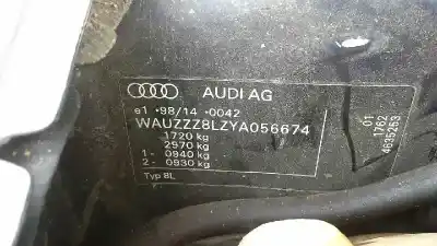 Здавання транспортного засобу audi a3 (8l) 1.8 ambiente року 1999 потужний agn