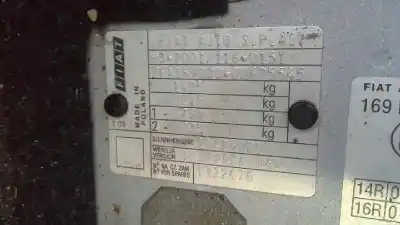 Veicolo di demolizione fiat panda (169) básico 4x4 dell'anno 2006 alimentato 188a4.000