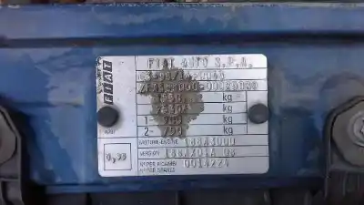 Sloopvoertuig fiat punto berlina (188) 1.9 jtd active van het jaar 1999 aangedreven 188a3000