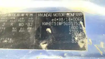 Scrapping Vehicle hyundai getz (tb) 1.5 crdi of the year 2004 powered d3-ea