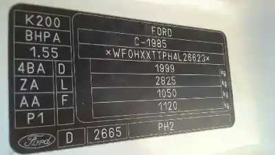 Утилизация автомобиля ford                                               transit connect (tc7)                                                                                                                                                                                                                                      1.8 tdci cat года 2004 питание bhpa