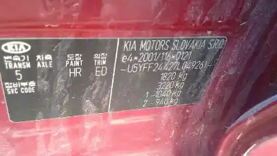 Verschrottungsfahrzeug kia cee´d concept des jahres 2008 angetrieben d4fbl