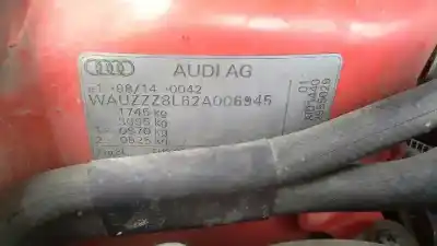 Scrapping Vehicle audi a3 (8l) 1.9 tdi ambiente of the year 2001 powered atd