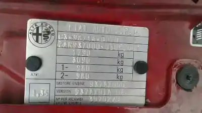 Veículo de Sucata alfa romeo 147 (190) 1.9 jtd distinctive do ano 2001 alimentado 937a2.000