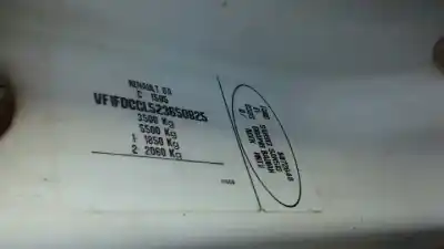 Veículo de Sucata renault master desde ´98 2.8 tdi do ano 2000 alimentado 8140.43.2620