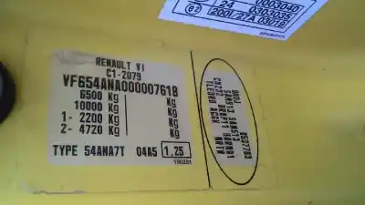 Scrapping Vehicle renault mascott 160.65 of the year 2005 powered zd3 a604