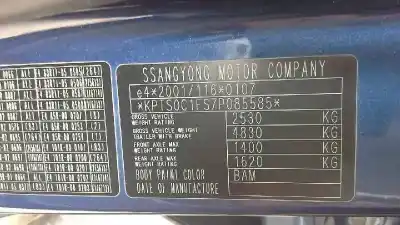 Здавання транспортного засобу ssangyong kyron 270 spr xdi premium 4wd року 2009 потужний d27dt