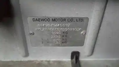 Scrapping Vehicle daewoo lanos se daytona of the year 2000 powered a14sms