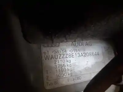 Scrapping Vehicle audi a4 avant (8e) 2.5 tdi (120kw) of the year 2002 powered bfc