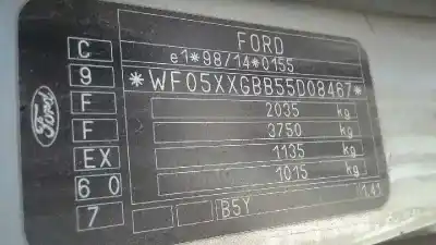 Veículo de Sucata ford mondeo berlina (ge) ambiente do ano 2006 alimentado n7ba