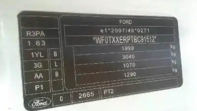 Здавання транспортного засобу ford transit connect (tc7) kasten city light (2009->) року 2011 потужний r3pa Здавання транспортного засобу ford transit connect (tc7) kasten city light (2009->) року 2011 потужний r3pa