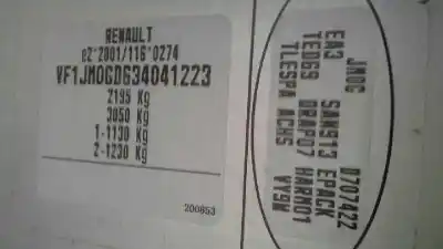 Veículo de Sucata renault scenic ii authentique do ano 2005 alimentado f9q812